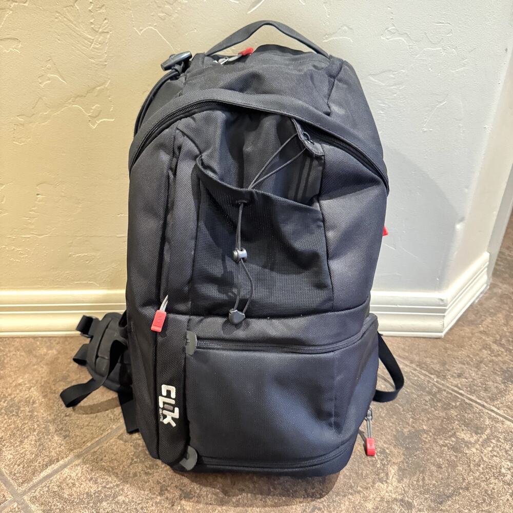 Clik Elite Camera Backpack ProBody Sport Black Spacious Main Pocket HT Nylon